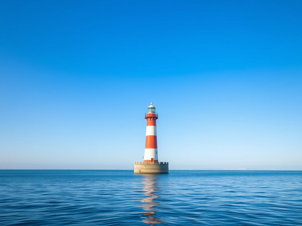 Lighthouse in calm waters